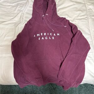 American Eagle Outfitters Maroon Hoodie
